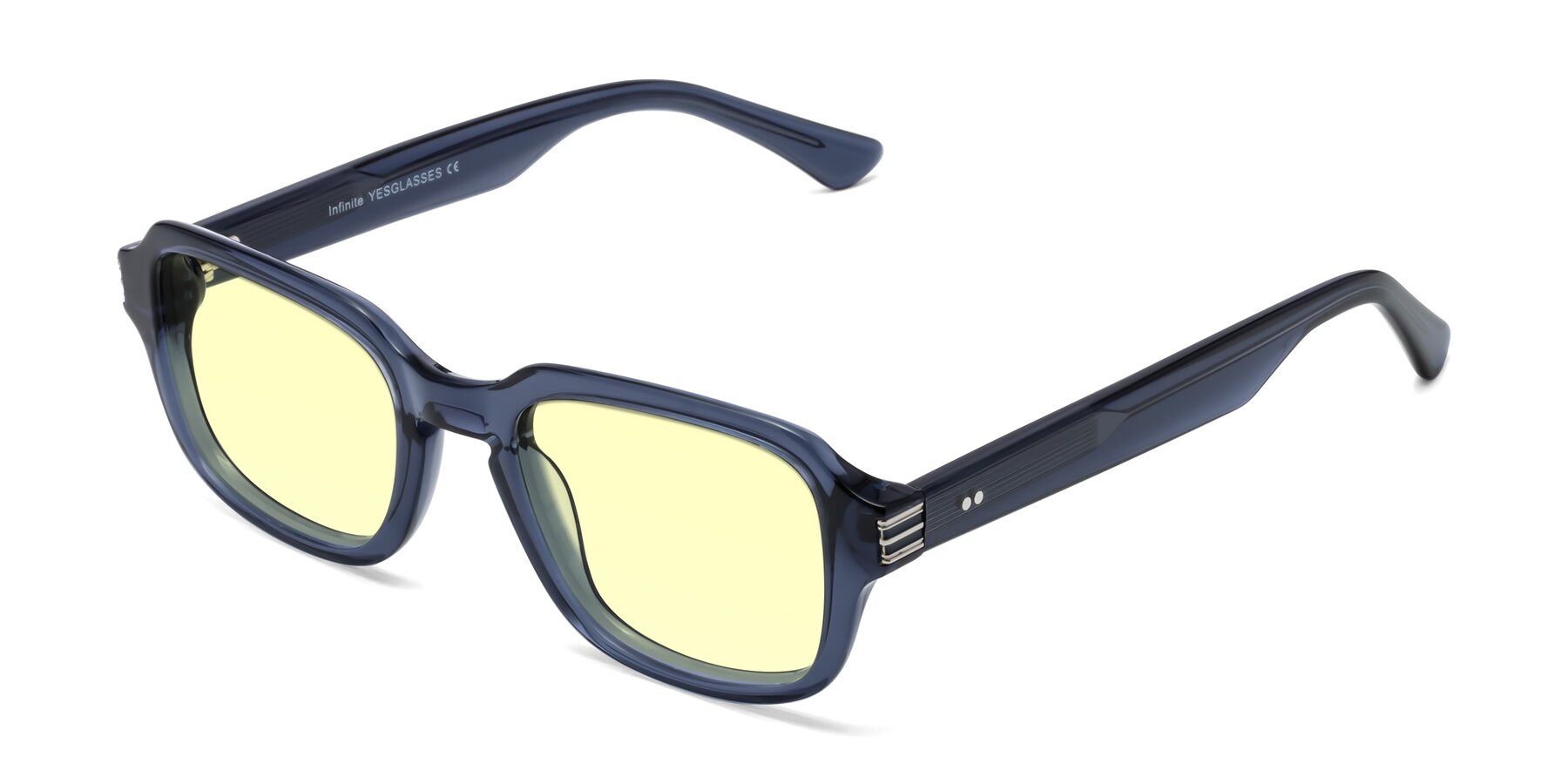 Angle of Infinite in Dark Blue with Light Yellow Tinted Lenses