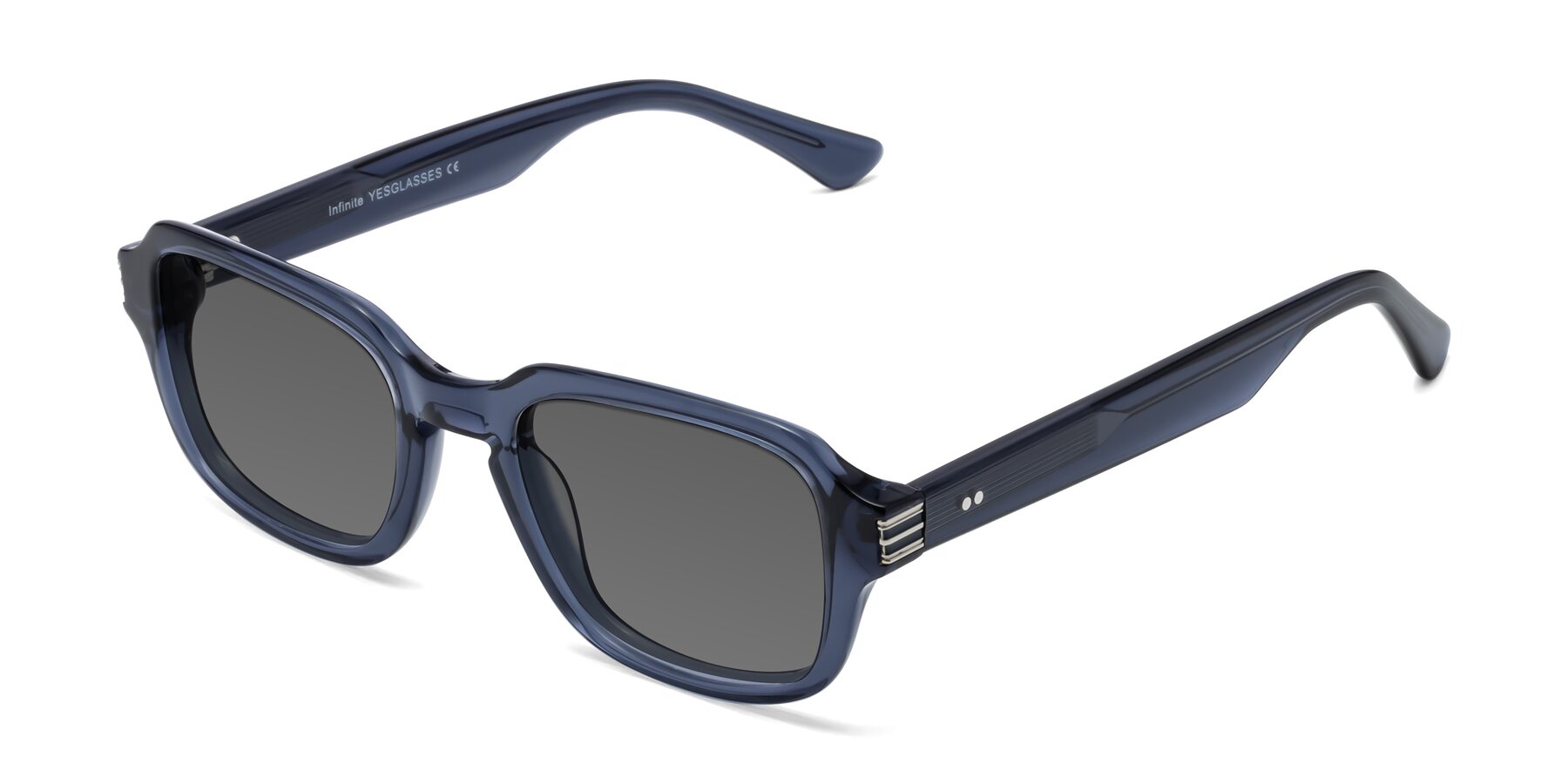 Angle of Infinite in Dark Blue with Medium Gray Tinted Lenses