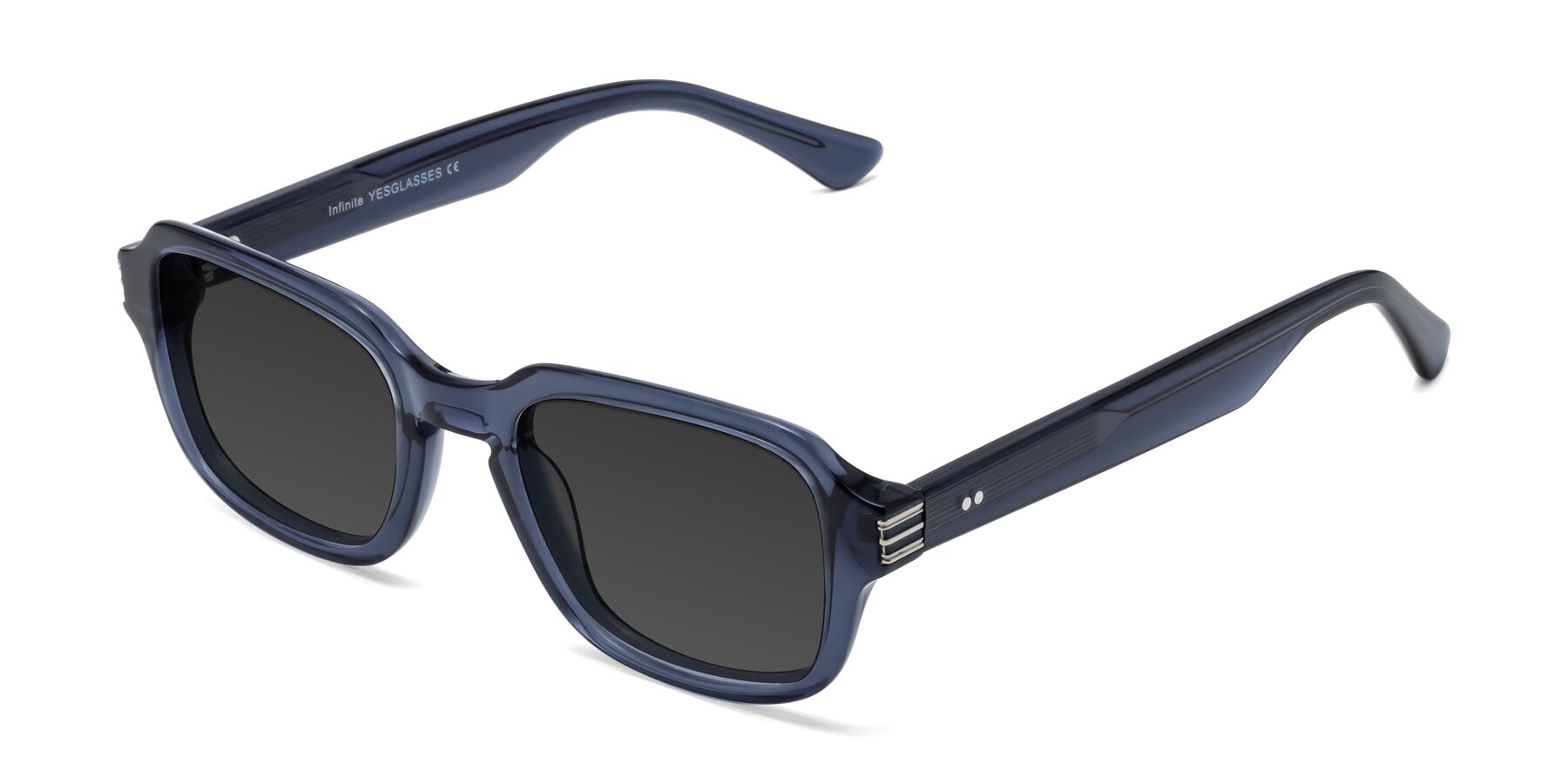 Angle of Infinite in Dark Blue with Gray Tinted Lenses