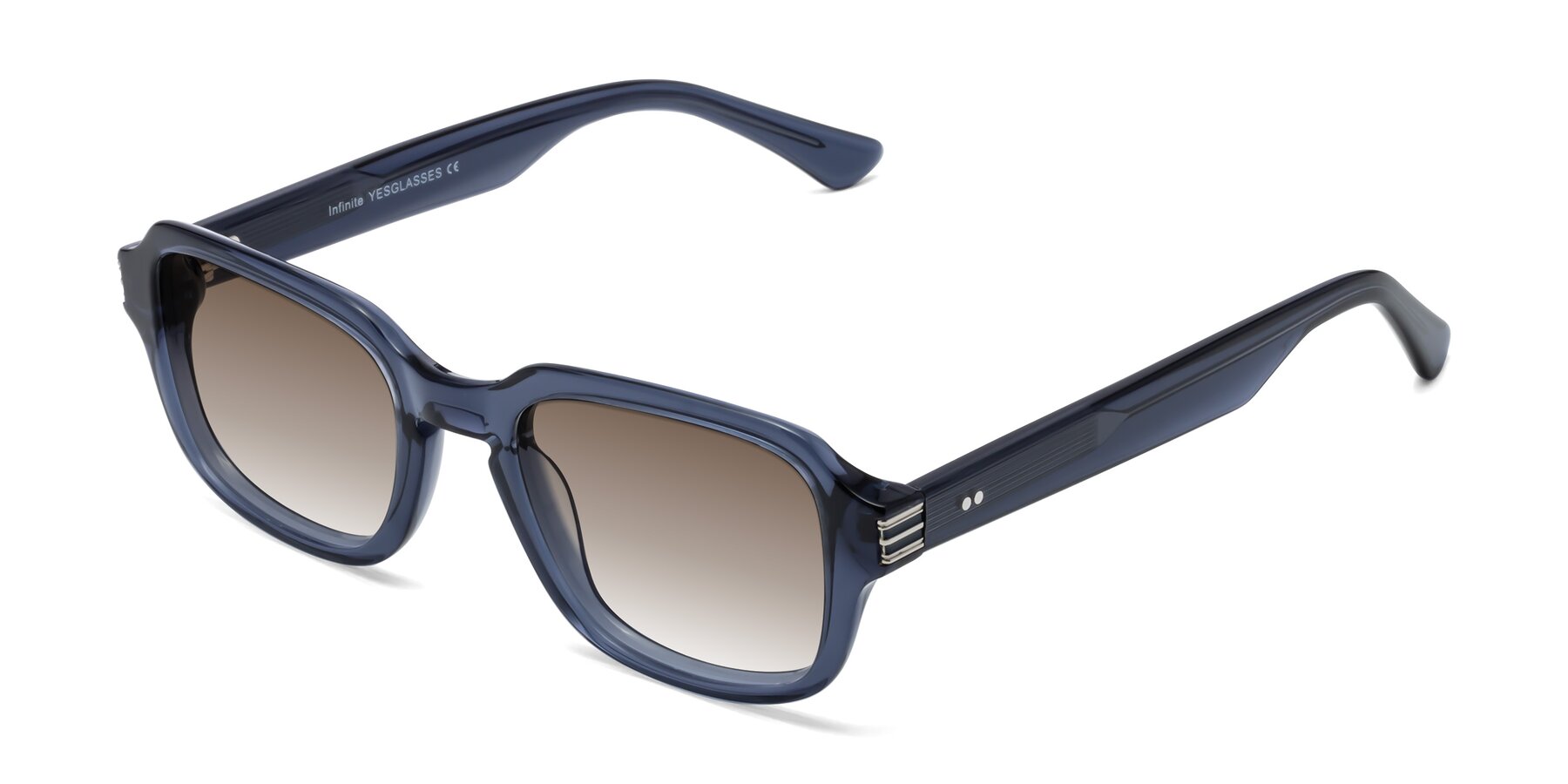 Angle of Infinite in Dark Blue with Brown Gradient Lenses