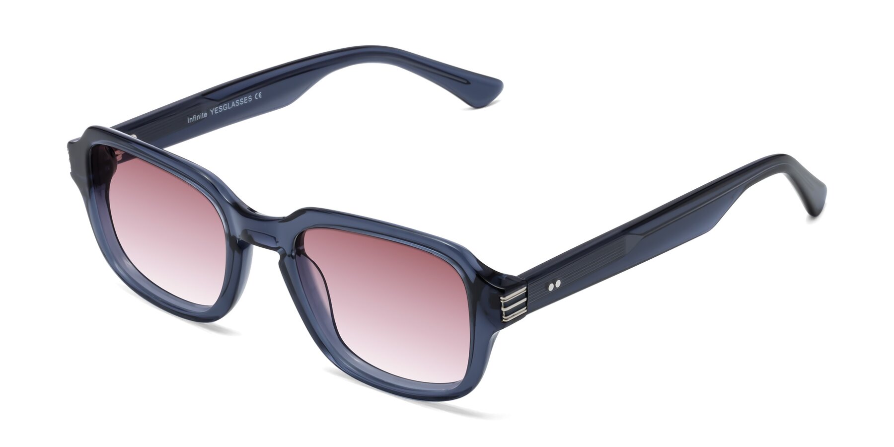 Angle of Infinite in Dark Blue with Garnet Gradient Lenses