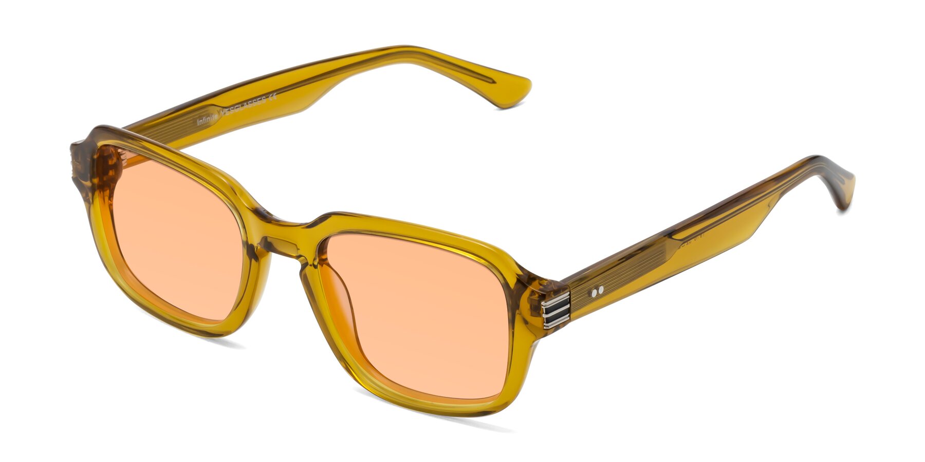 Angle of Infinite in Amber with Light Orange Tinted Lenses