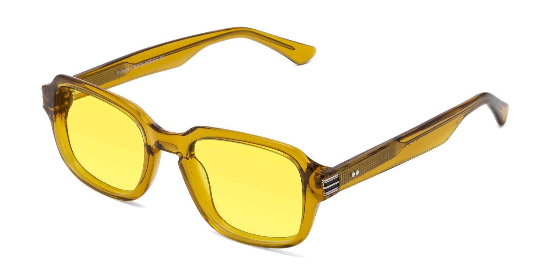 Angle of Infinite in Amber with Medium Yellow Tinted Lenses
