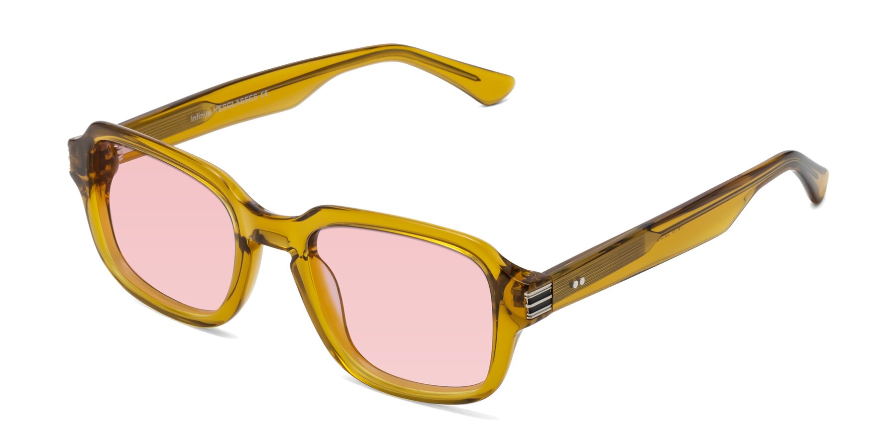 Angle of Infinite in Amber with Light Garnet Tinted Lenses