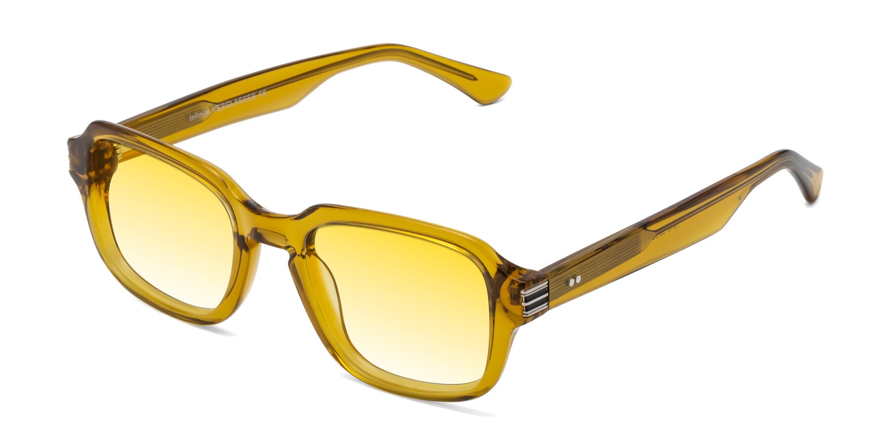 Angle of Infinite in Amber with Yellow Gradient Lenses