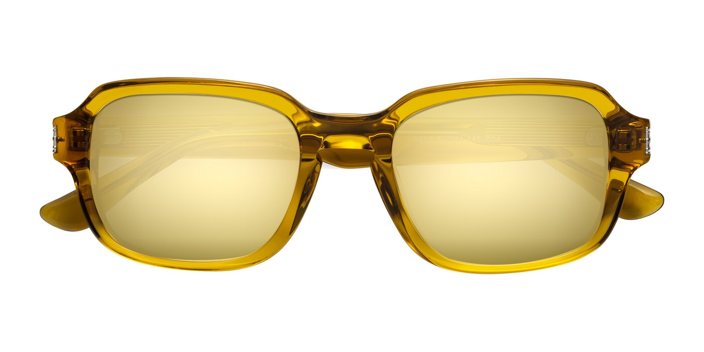 Infinite - Amber Flash Mirrored Sunglasses