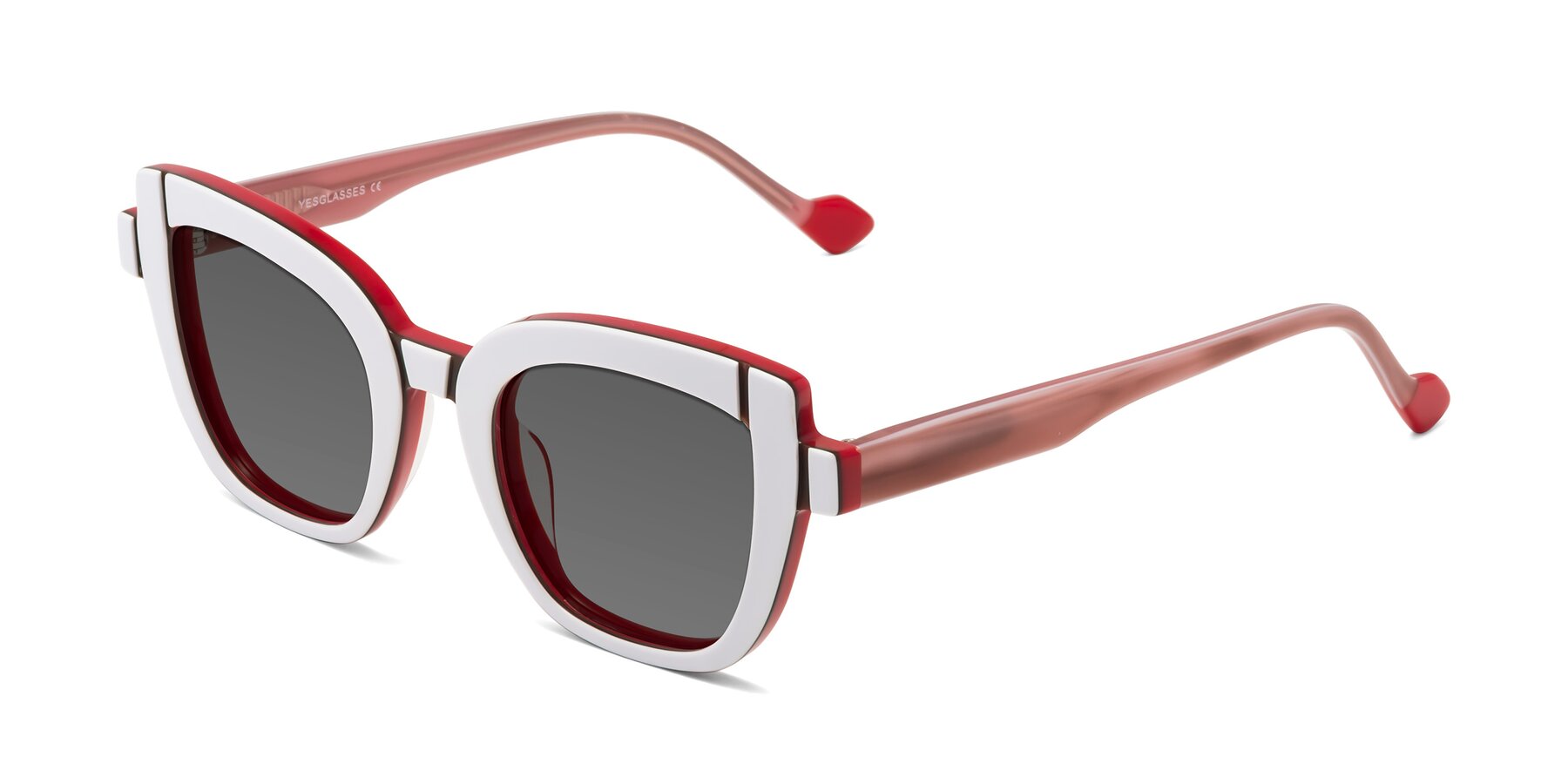 Angle of Sato in White-Red with Medium Gray Tinted Lenses