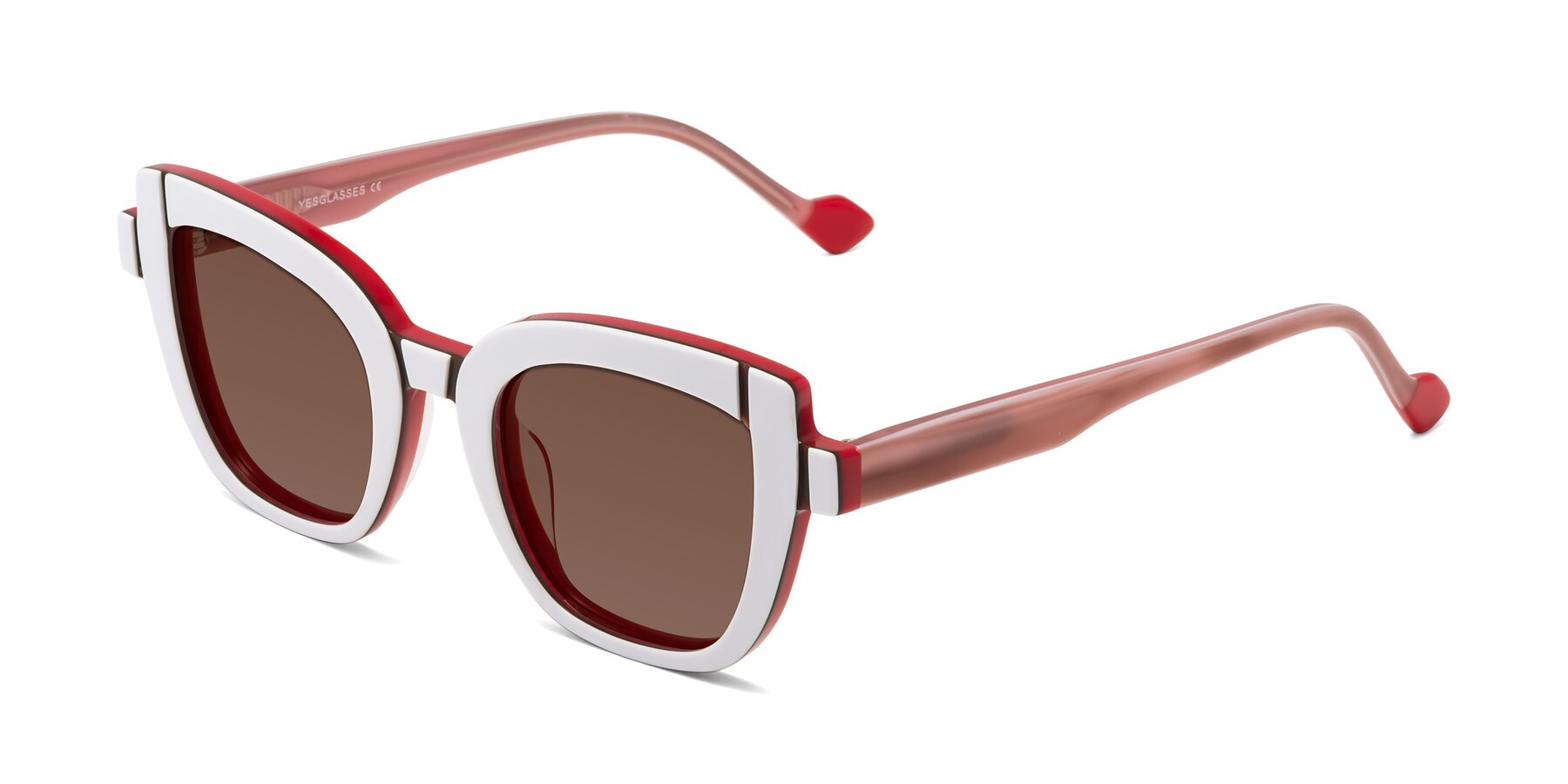 Angle of Sato in White-Red with Brown Tinted Lenses