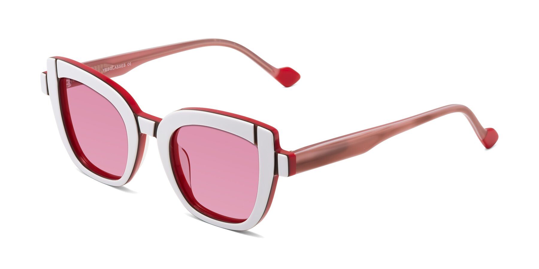 Angle of Sato in White-Red with Medium Wine Tinted Lenses