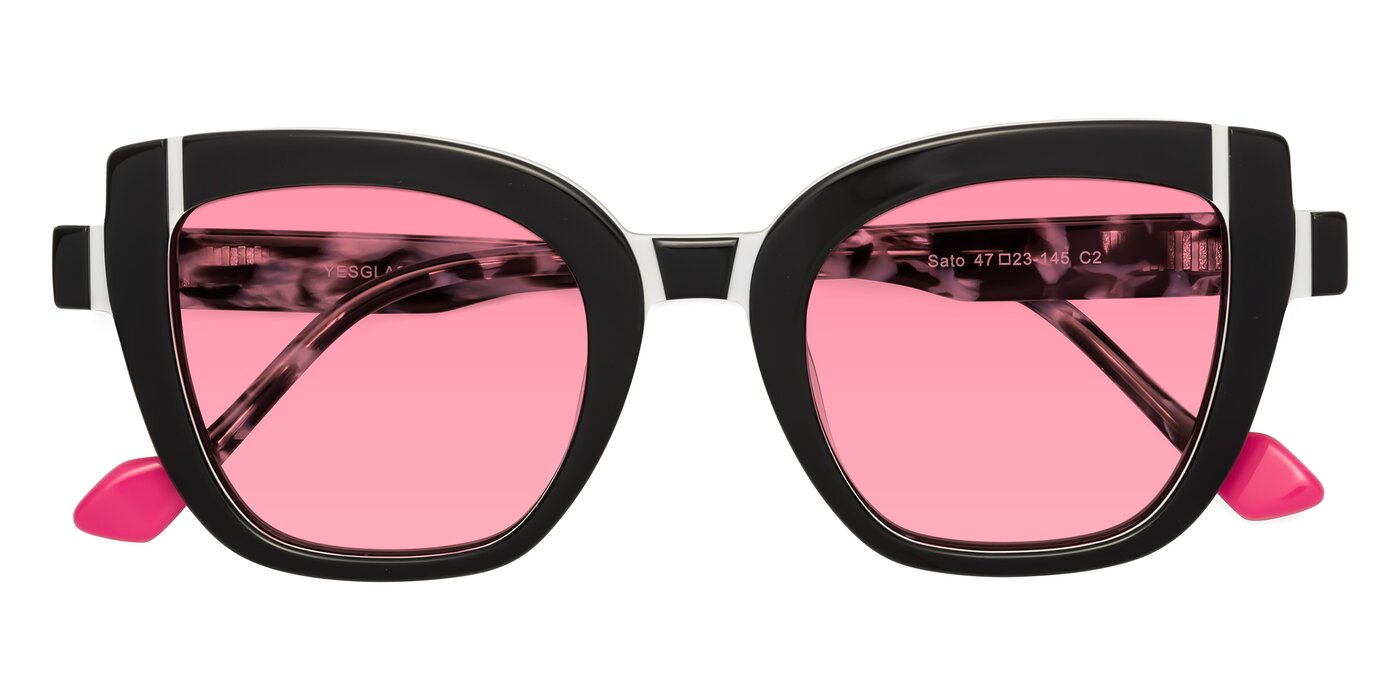 Sato - Black / White Tinted Sunglasses
