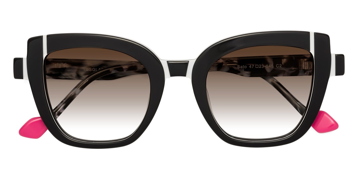 Sato - Black / White Gradient Sunglasses