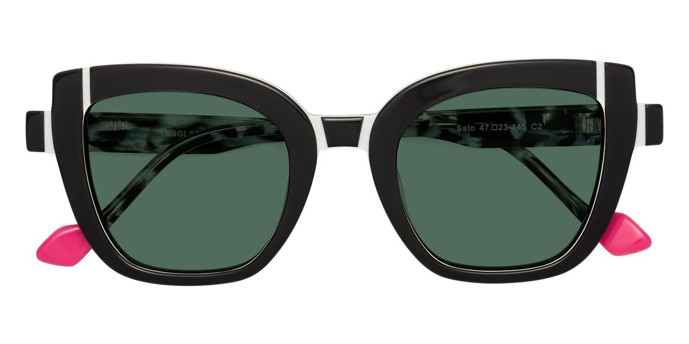 Sato - Black / White Polarized Sunglasses