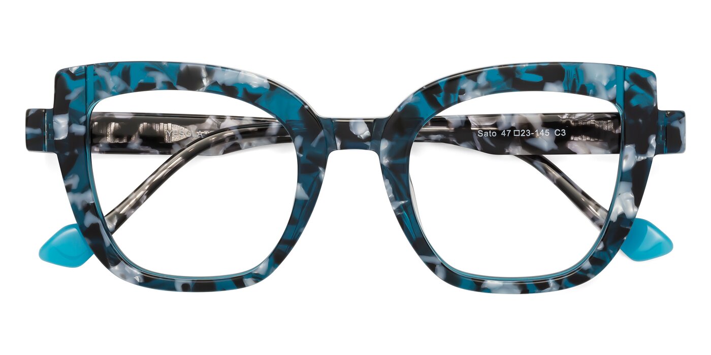 Sato - Tortoise Blue Blue Light Glasses
