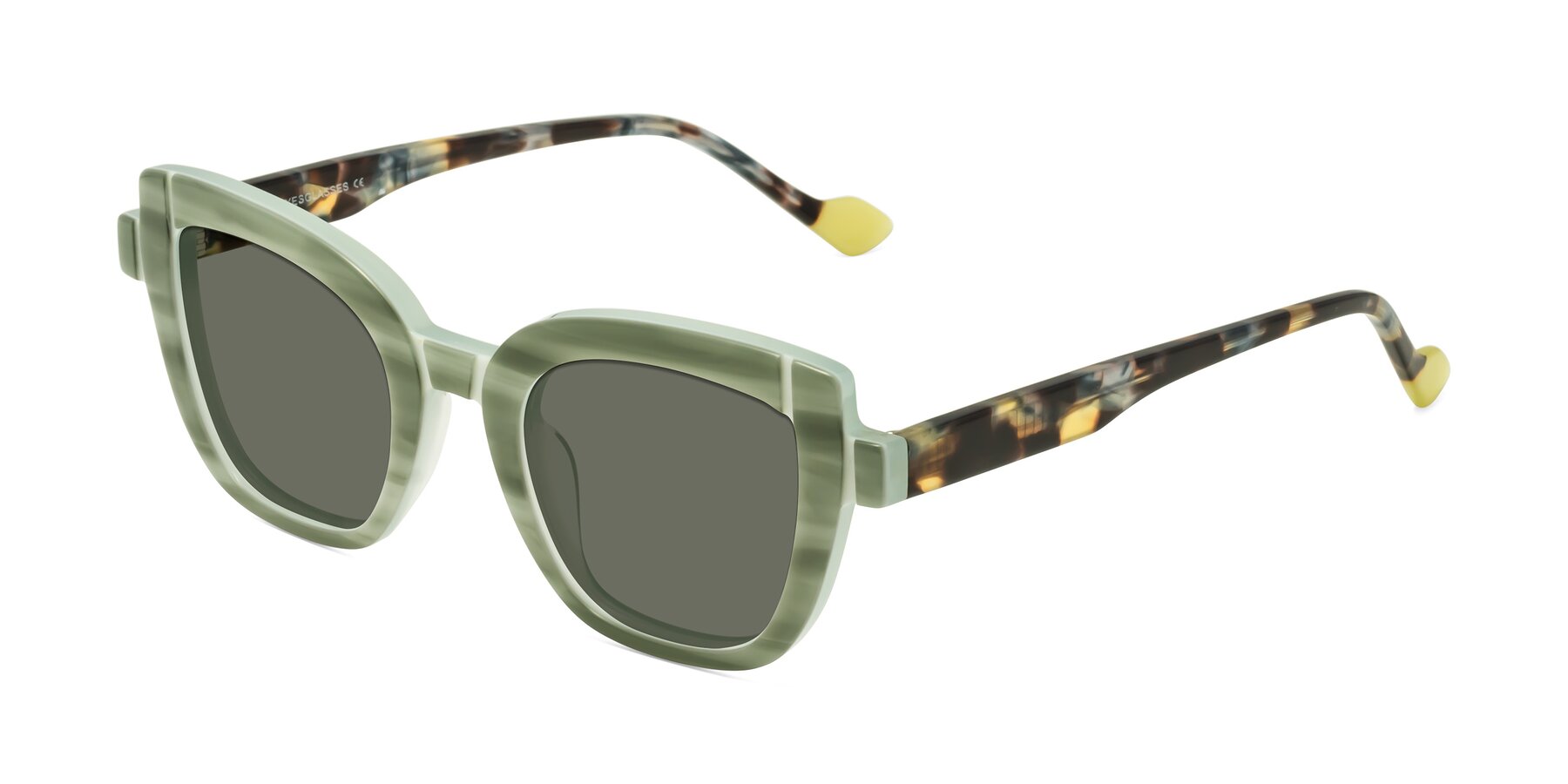 Angle of Sato in Stripe Green with Gray Polarized Lenses