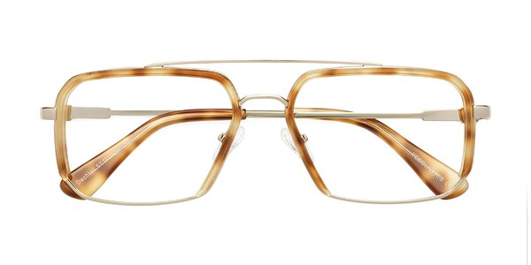 Front of Dechter in Yellow Tortoise / Gold