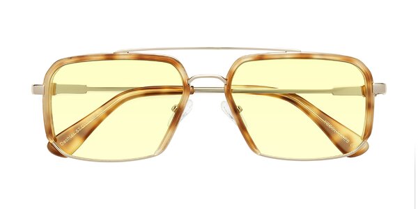 Front of Dechter in Yellow Tortoise / Gold