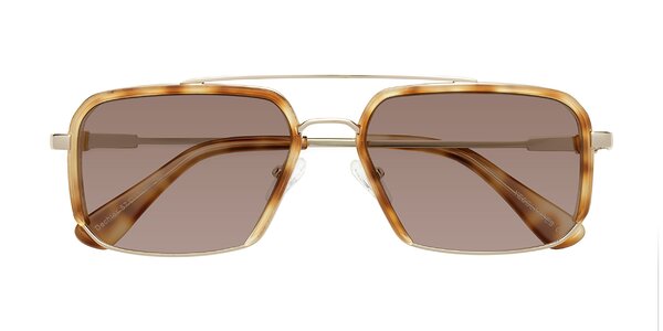 Front of Dechter in Yellow Tortoise / Gold