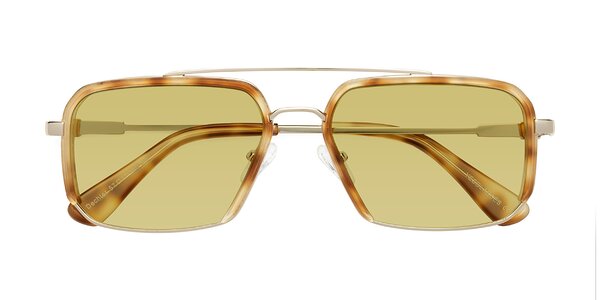 Front of Dechter in Yellow Tortoise / Gold