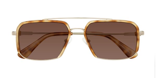 Front of Dechter in Yellow Tortoise / Gold