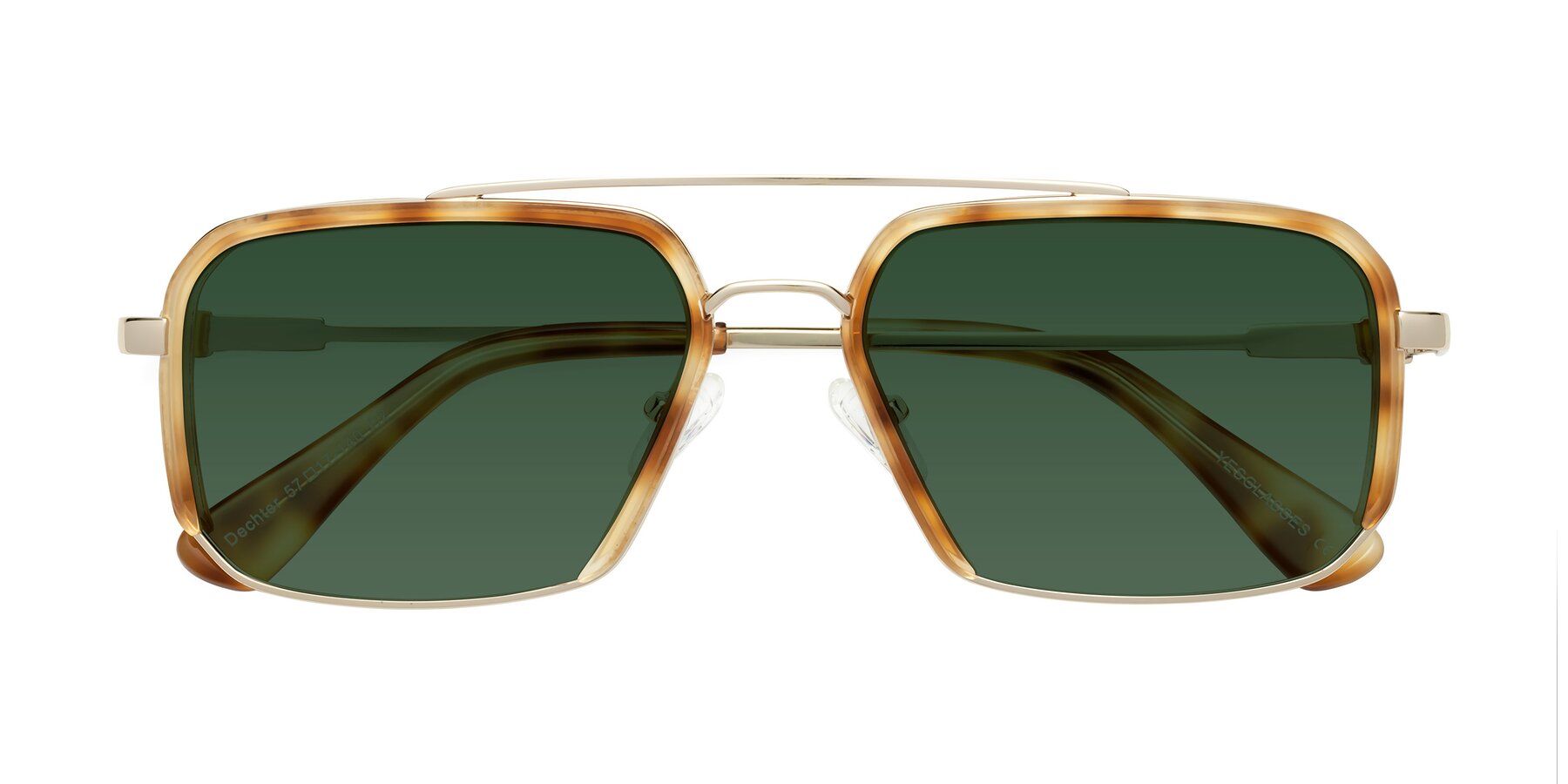 Gold best sale retro sunglasses