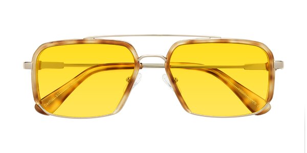 Front of Dechter in Yellow Tortoise / Gold