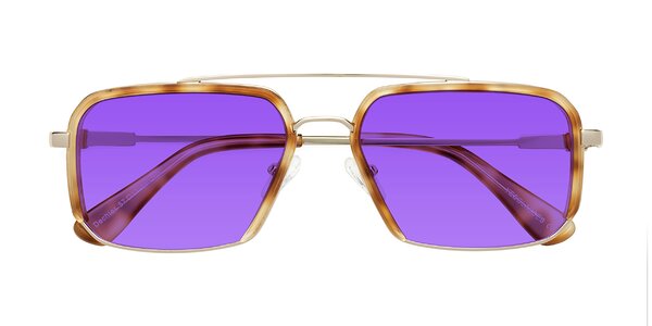 Front of Dechter in Yellow Tortoise / Gold