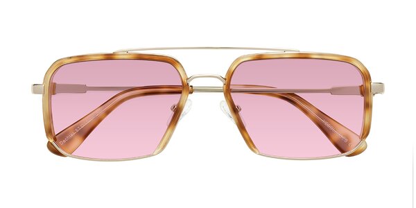 Front of Dechter in Yellow Tortoise / Gold