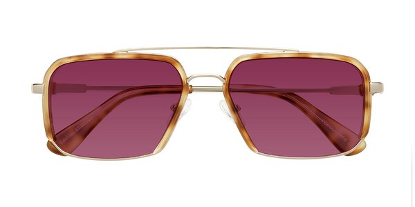 Front of Dechter in Yellow Tortoise / Gold