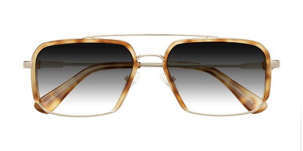 Front of Dechter in Yellow Tortoise / Gold