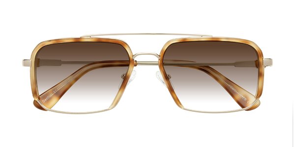 Front of Dechter in Yellow Tortoise / Gold