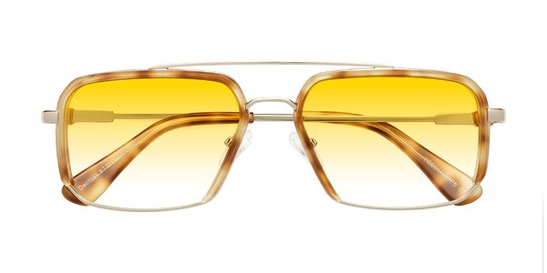 Front of Dechter in Yellow Tortoise / Gold