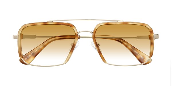 Front of Dechter in Yellow Tortoise / Gold