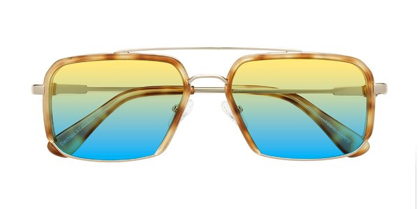 Front of Dechter in Yellow Tortoise / Gold