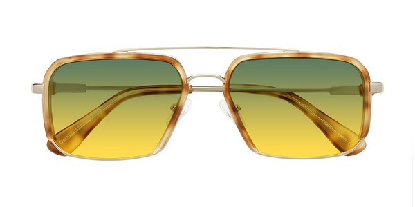 Front of Dechter in Yellow Tortoise / Gold