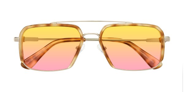 Front of Dechter in Yellow Tortoise / Gold