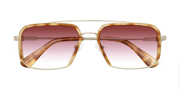 Front of Dechter in Yellow Tortoise / Gold