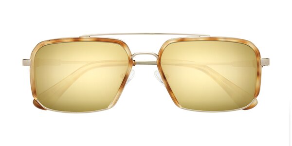 Front of Dechter in Yellow Tortoise / Gold