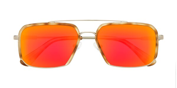 Front of Dechter in Yellow Tortoise / Gold