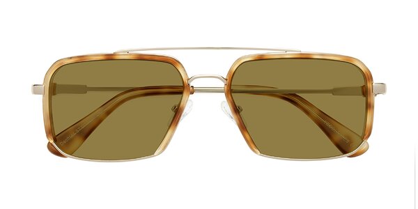 Front of Dechter in Yellow Tortoise / Gold