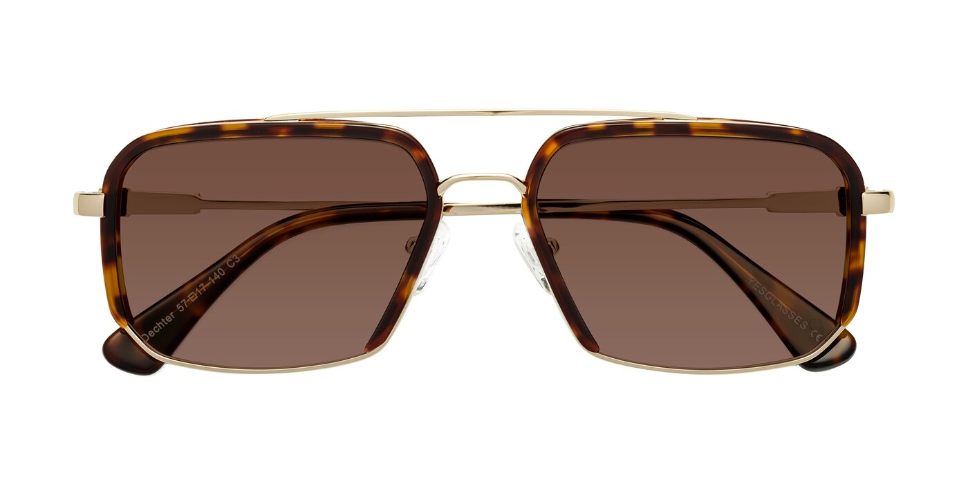 Dechter - Tortoise / Gold Tinted Sunglasses