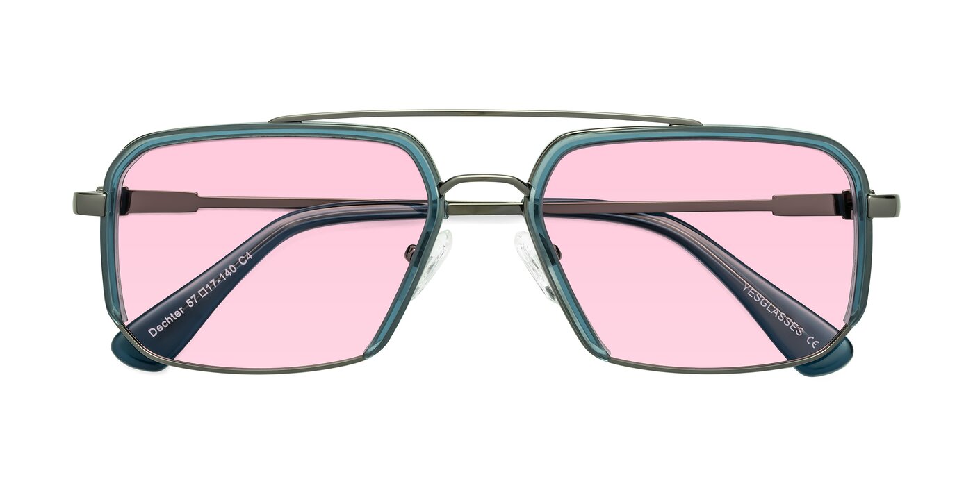 Dechter - Teal/Gunmetal Tinted Sunglasses