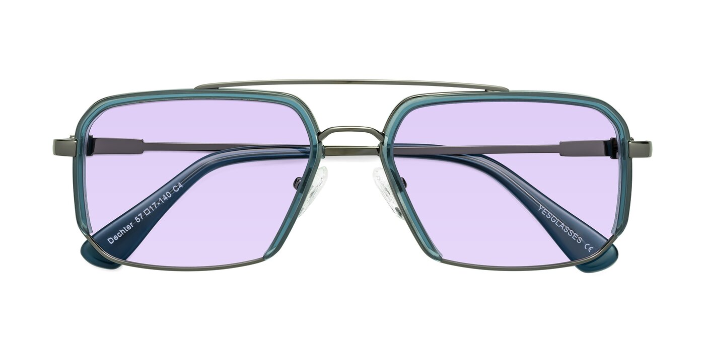 Dechter - Teal/Gunmetal Tinted Sunglasses