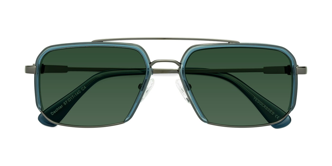 Dechter - Teal / Gunmetal Tinted Sunglasses