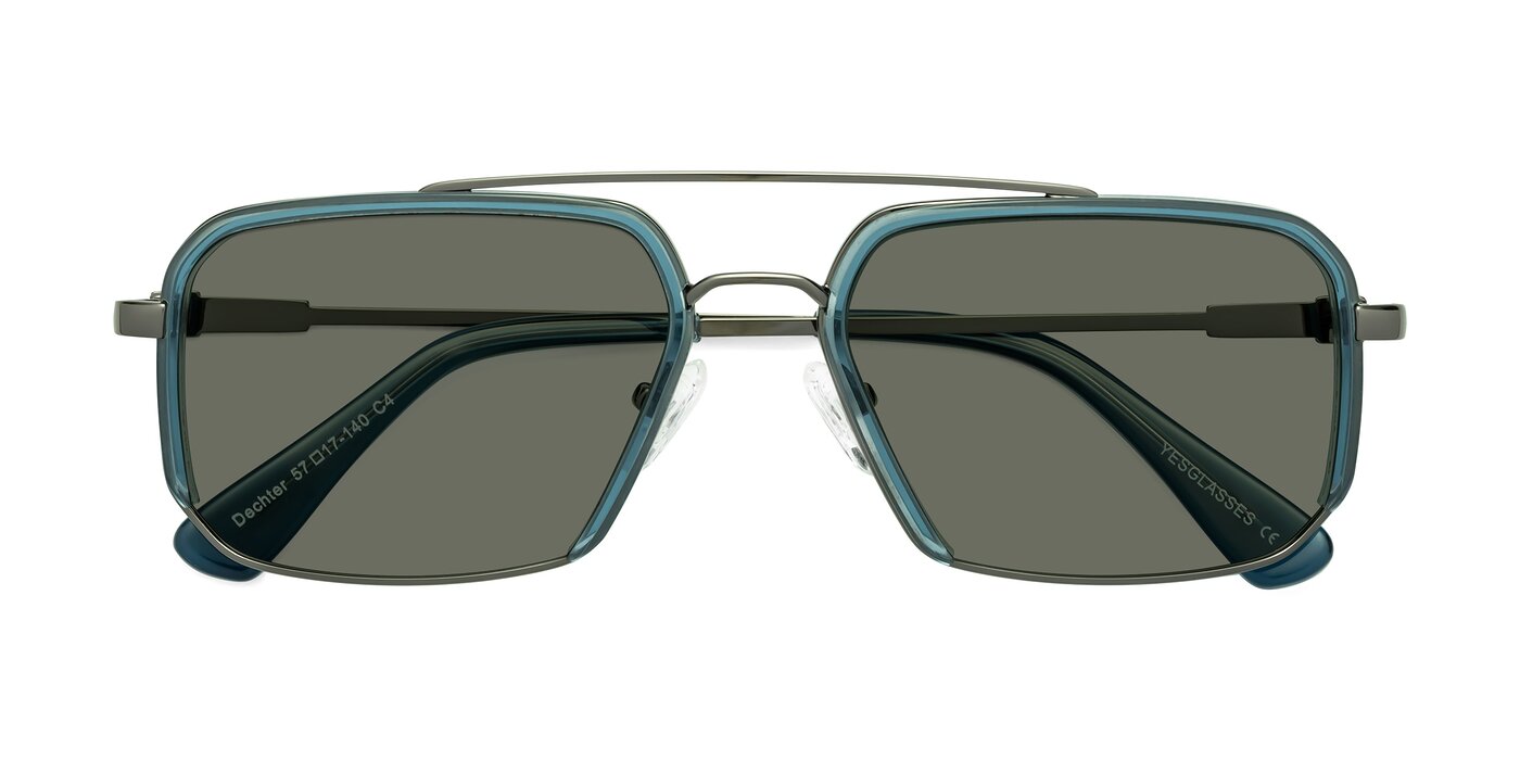 Dechter - Teal / Gunmetal Polarized Sunglasses
