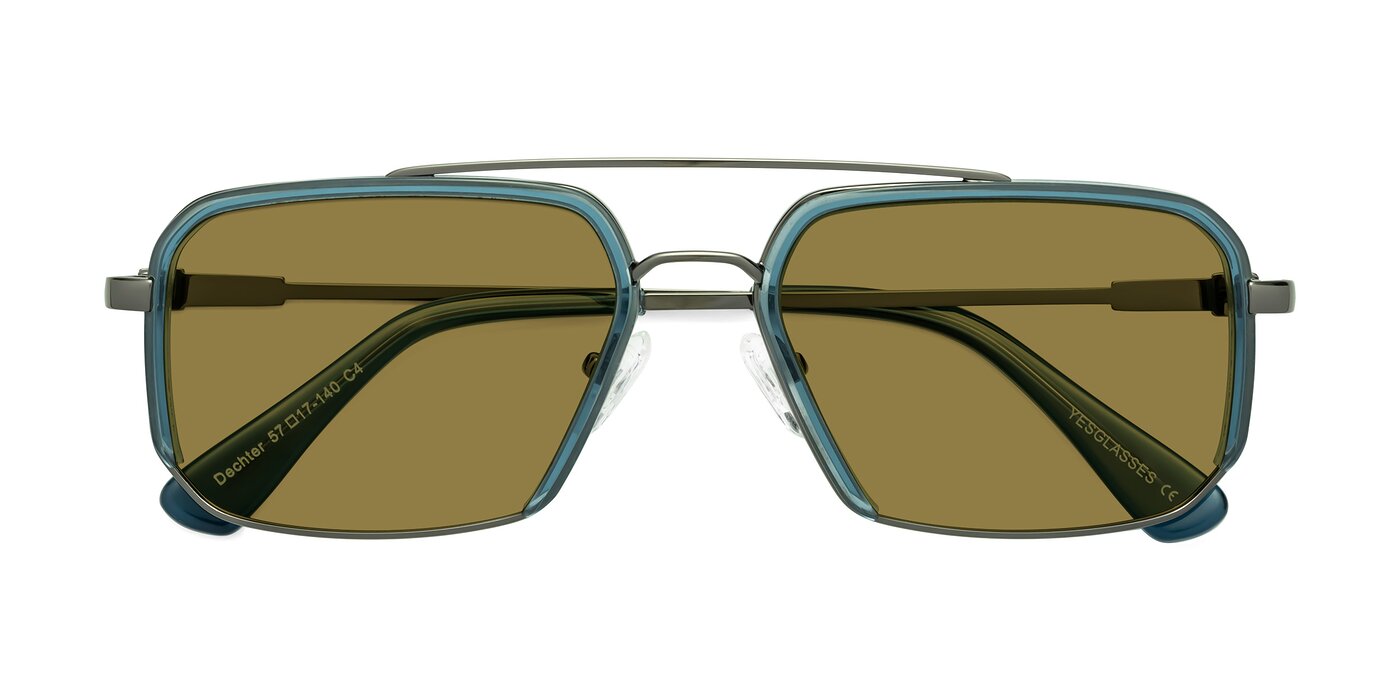 Dechter - Teal / Gunmetal Polarized Sunglasses