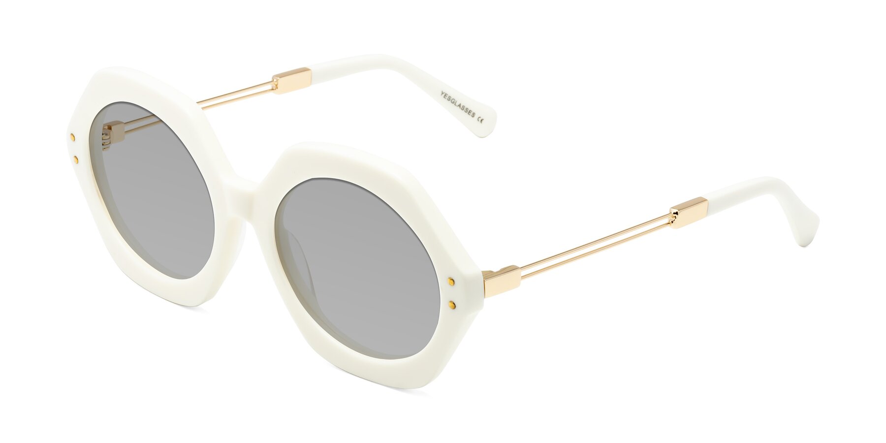 Angle of Skye in Ivory with Light Gray Tinted Lenses