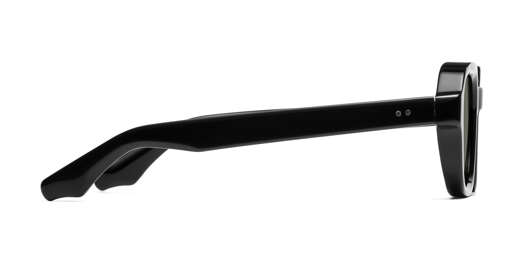 Side of Unite in Black with Gray Polarized Lenses