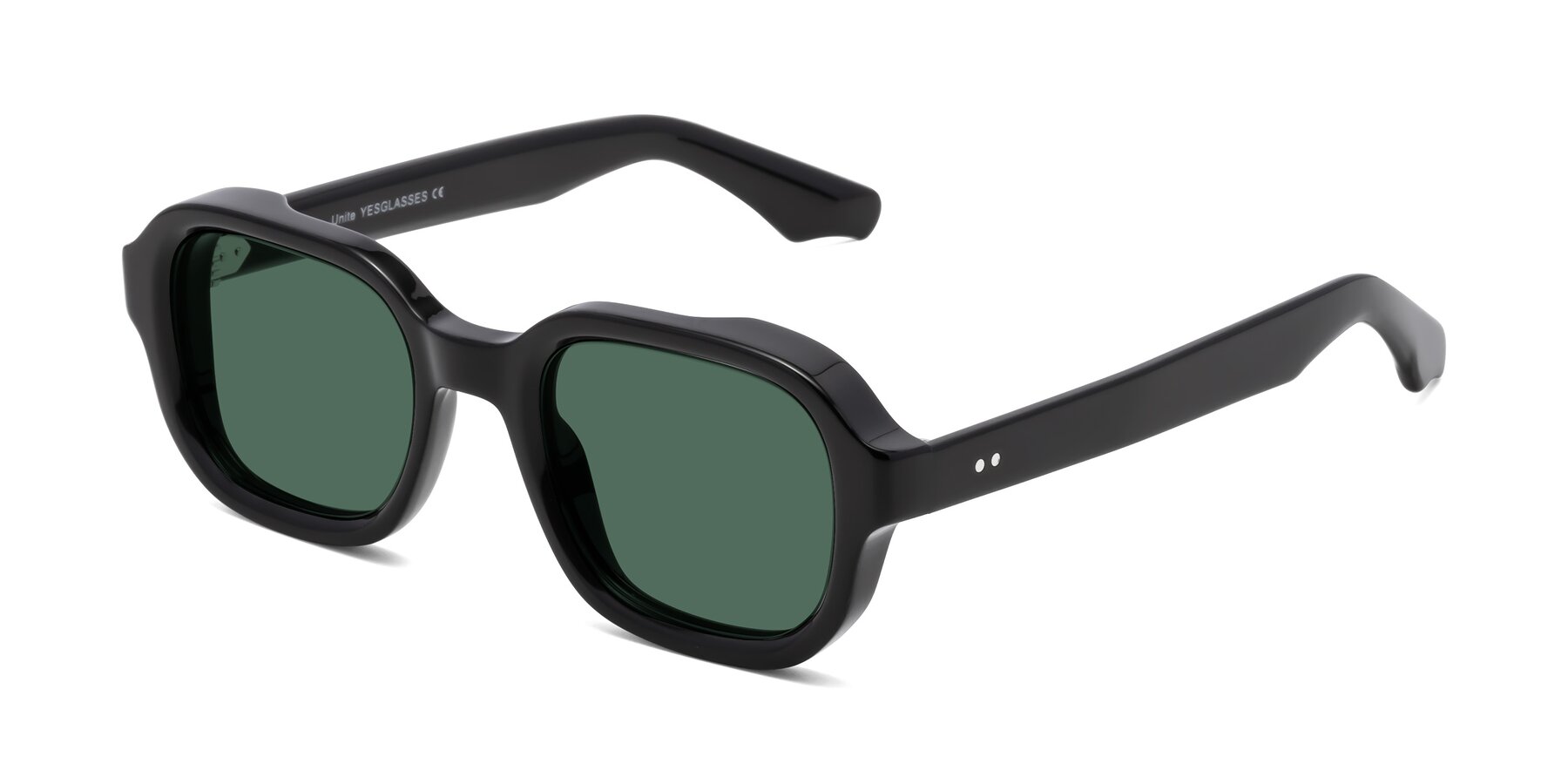 Angle of Unite in Black with Green Polarized Lenses