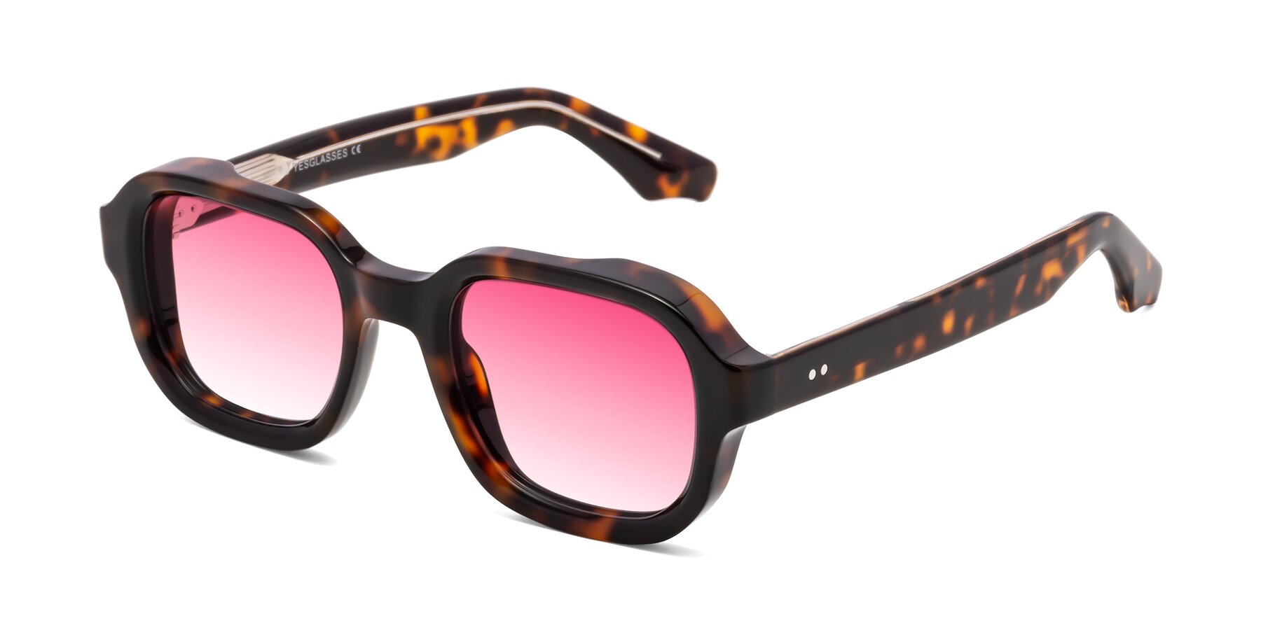 Angle of Unite in Tortoise with Pink Gradient Lenses