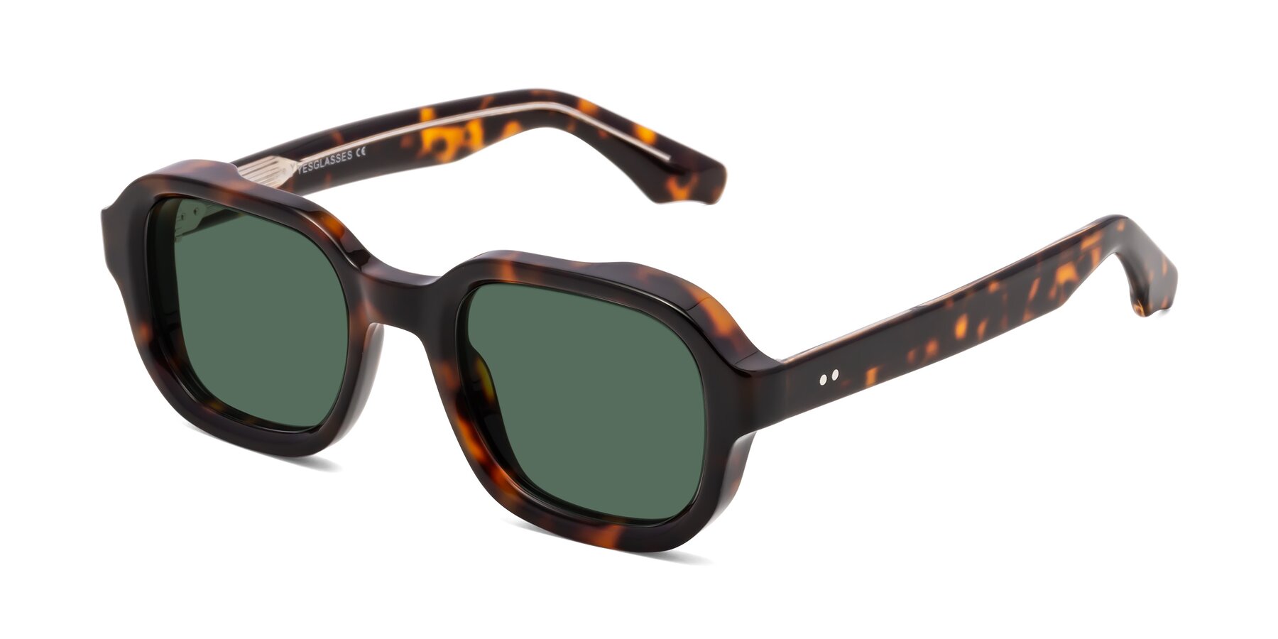 Angle of Unite in Tortoise with Green Polarized Lenses